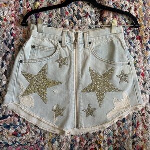 Carmar Star Denim Skirt